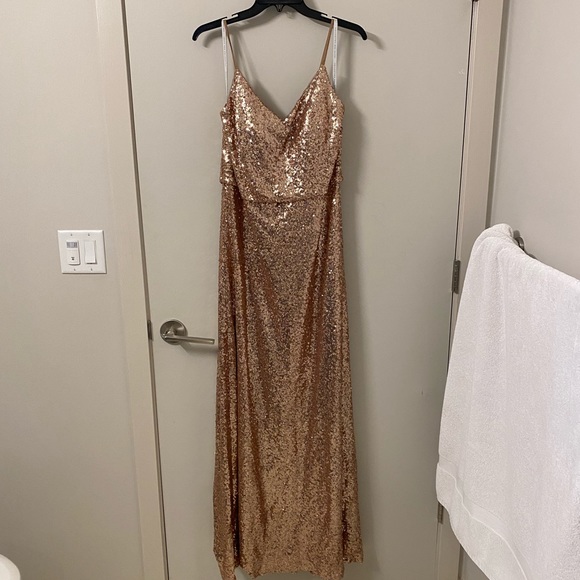 Jenny Yoo Jules in Rose Gold Size 14 - Picture 1 of 5
